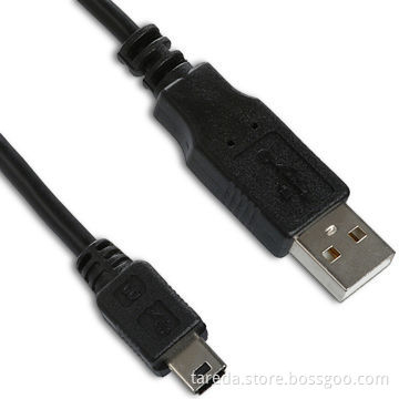 Mini 5P USB Data Cables, UL, CB and CE Certified, RoHS Directive-compliant